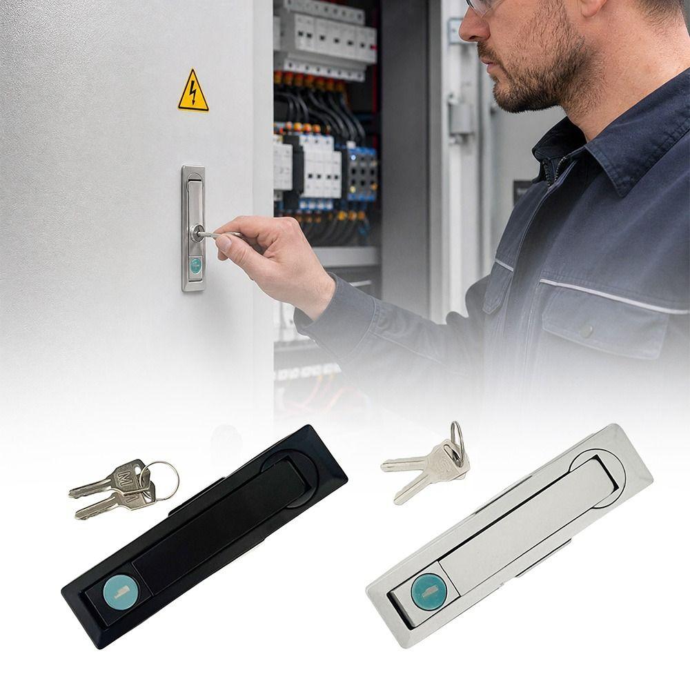 Chrome Finish Gate Lock Multi-purpose Distribution Box Lock Cabinet Door Lock Electrical Cabinet