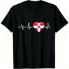 Fun I Love Austria Pattern Print Kids T-shirt Summer Girls Boys Casual Fashion Tops Kids O-Neck Short Sleeve T-shirt Clothing