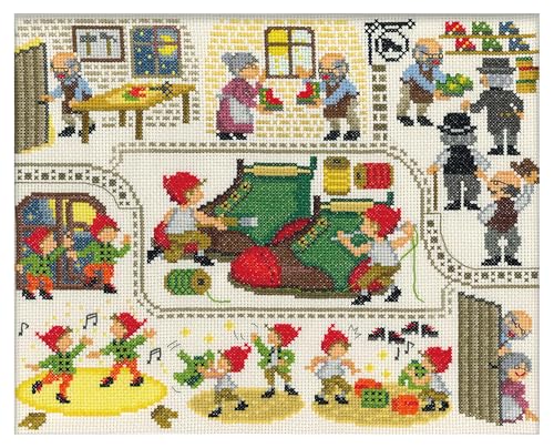 

Olympus Thread Embroidery Kit Cross Stitch Nostalgic Story Design by Nitka The Shoemaker 7596 *Frames W-58 and W-59 are sold separately.