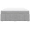 Maison Exclusive - Sommier à lattes de lit avec matelas Gris clair 180x200cm Tissu