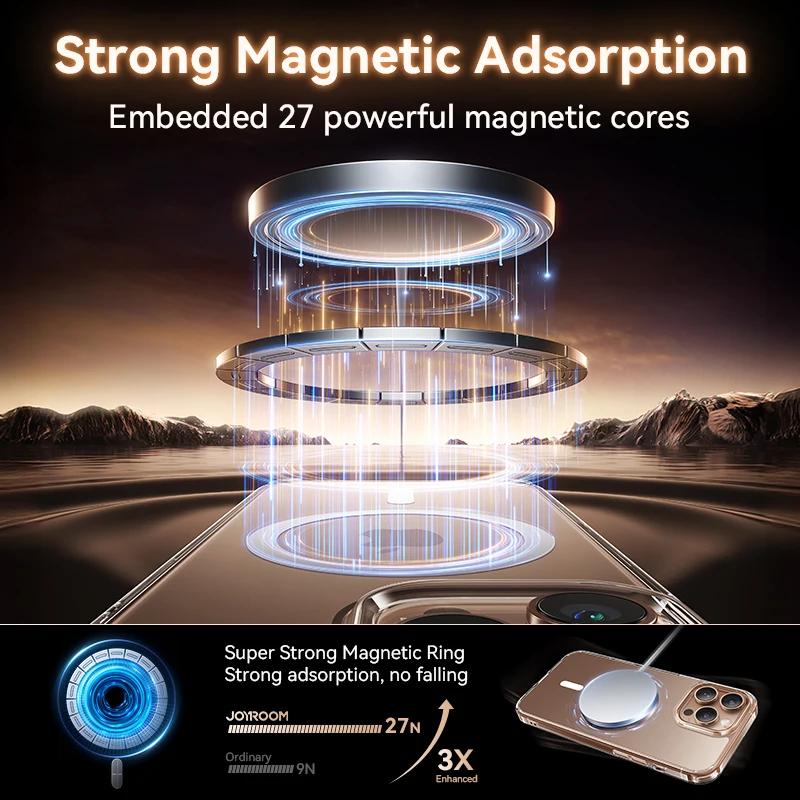 New Magnetic Case For iPhone 17 Pro Max 17 Air For Magsafe Wireless Charging Case For iPhone 16 15 14 13 Pro Max Clear Cover