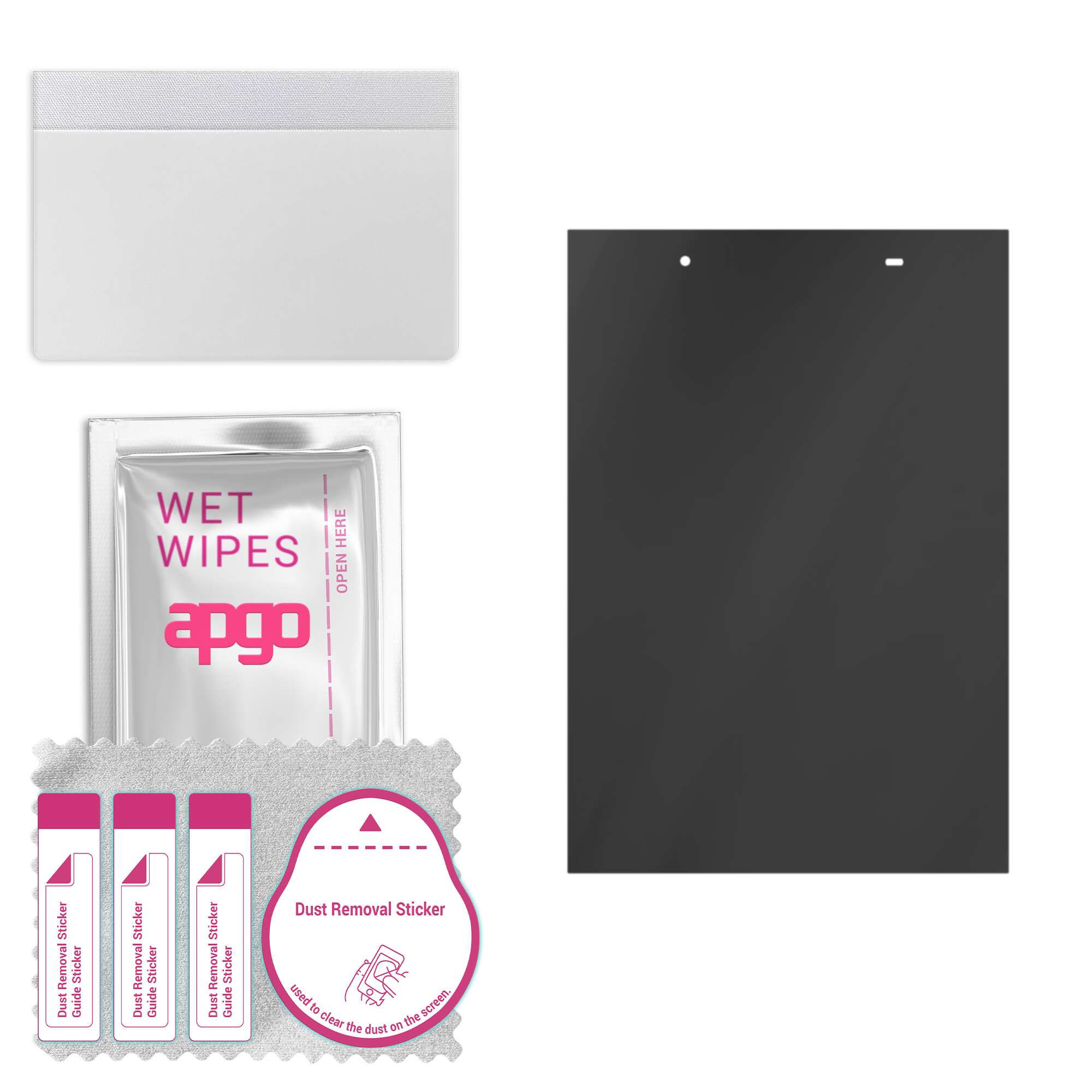 

apgo Privacy Matte Hybrid protective glass compatible with Lenovo Tab 4 8, flexible nano glass, great replacement for tempered glass, scratch-resistan