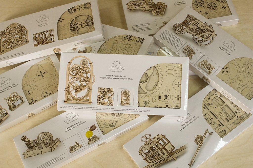 Ugears Safe Wooden Toy, Build Your Own 3D Puzzle, 70011 [Used]