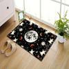 Halloween Ghost Printed Area Rug: Spider & Moon Pattern Carpet for Easy Cleaning and Durable Use in Bedrooms and Living Spaces