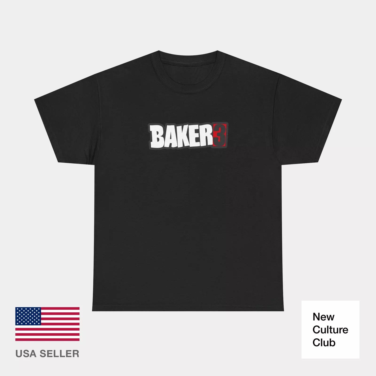 baker 3 three skateboards Vintage Logo video Classic Skate TShirt Print XL