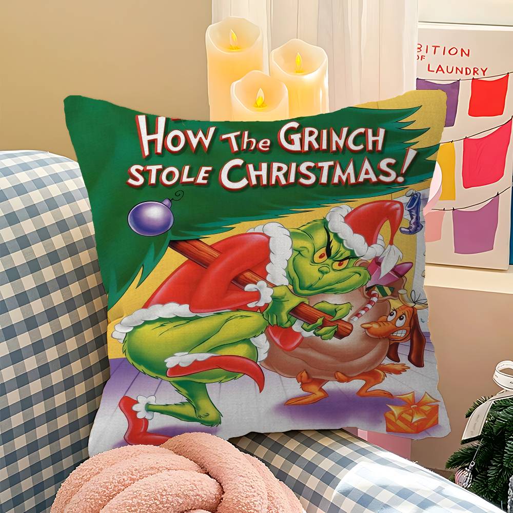 Film The G-Grinch C-Christmas Pillowcase Toon Gift Cushion Cover Bedroom Home Sofa Chair Seat Decor Pillow Case