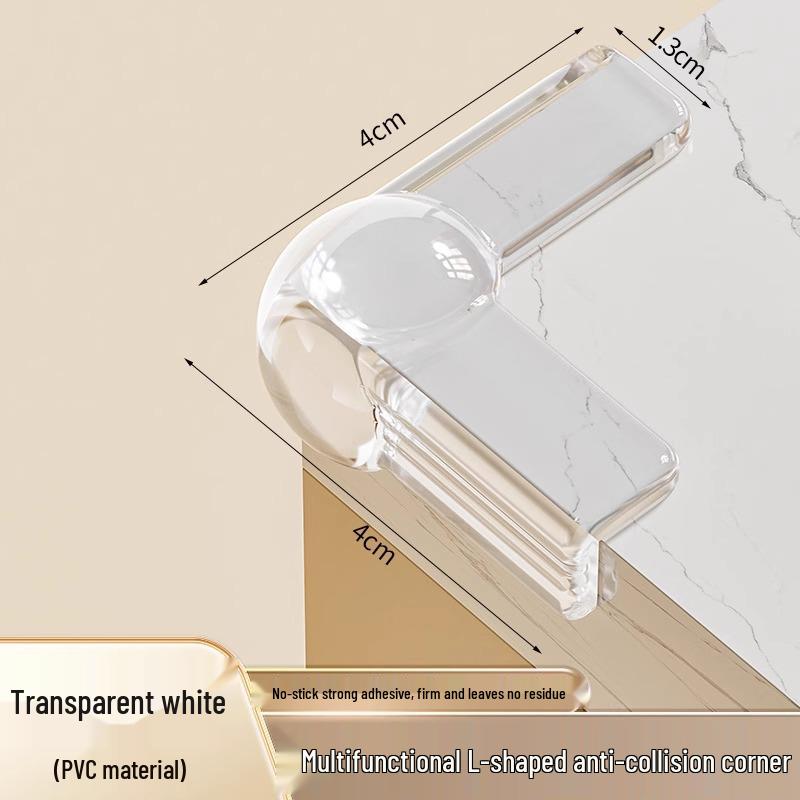 Transparent Safety Corner Protectors - Soft Edge Guards for Tables and Windows, Child Anti-Collision Covers.