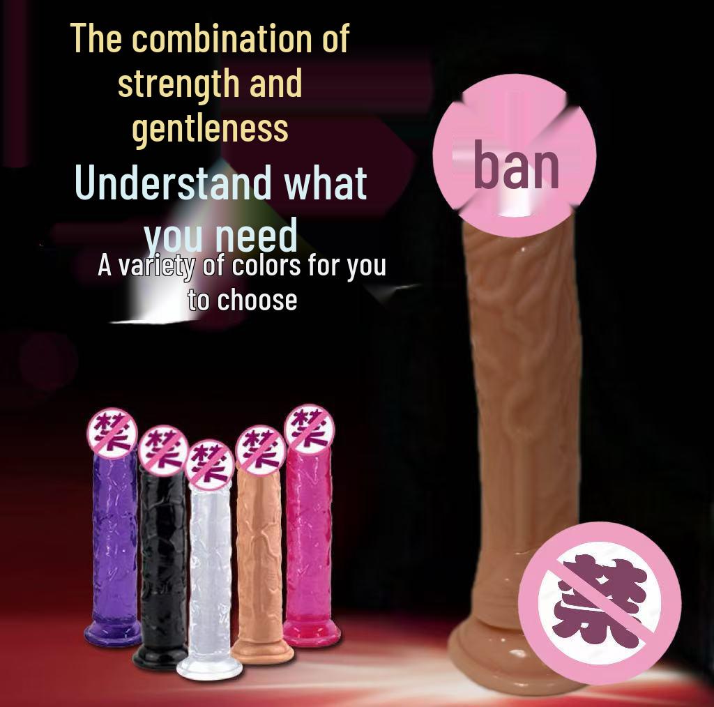 Crystal Clear XL Soft Dildo for Women - Thick Adult Sex Toy