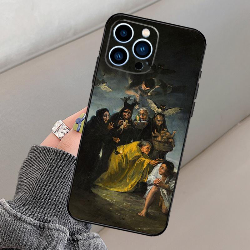 Spain Francisco Goya Art Phone Case For iPhone 14 11 12 13 15 16 Pro Max Mini X XR XS MAX Plus Silicone Cover Case