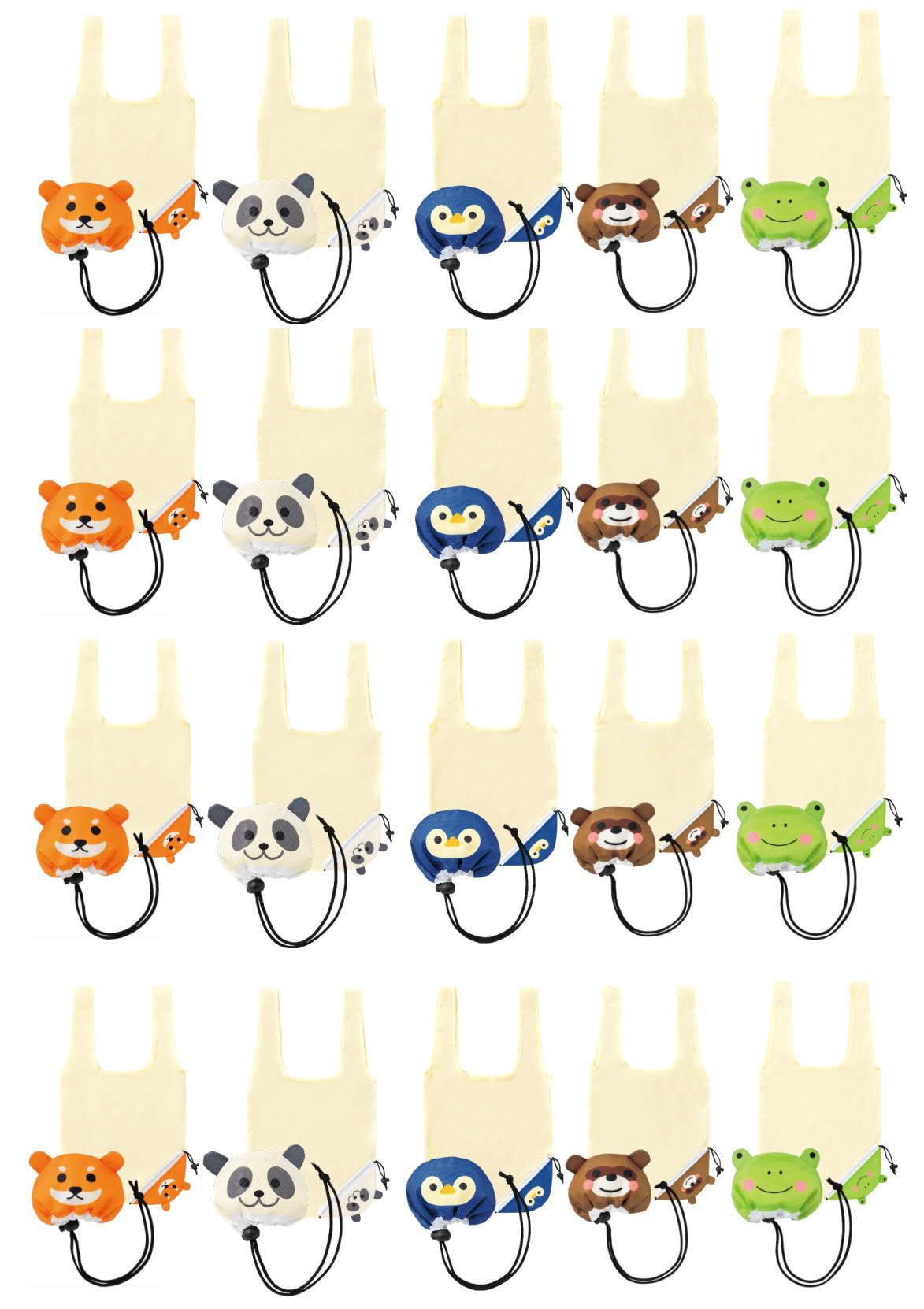 

из Животное Эко Милый Животный Мотив Шоппинг Маленький Рекламный Оптом Индивидуально Упакованный [SACHIHARE] [Набор 20] Сумки, Сумки, Новинка, Подарки, Предметы,