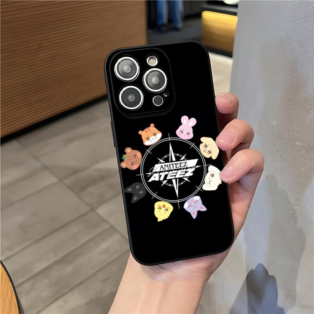 Korean Pop A-ATEEZs Phone Case For IPhone 17 Pro Max 15 Pro 16 14 Plus 12 13 Mini 11 Pro Shockproof Soft Cover iPhone12