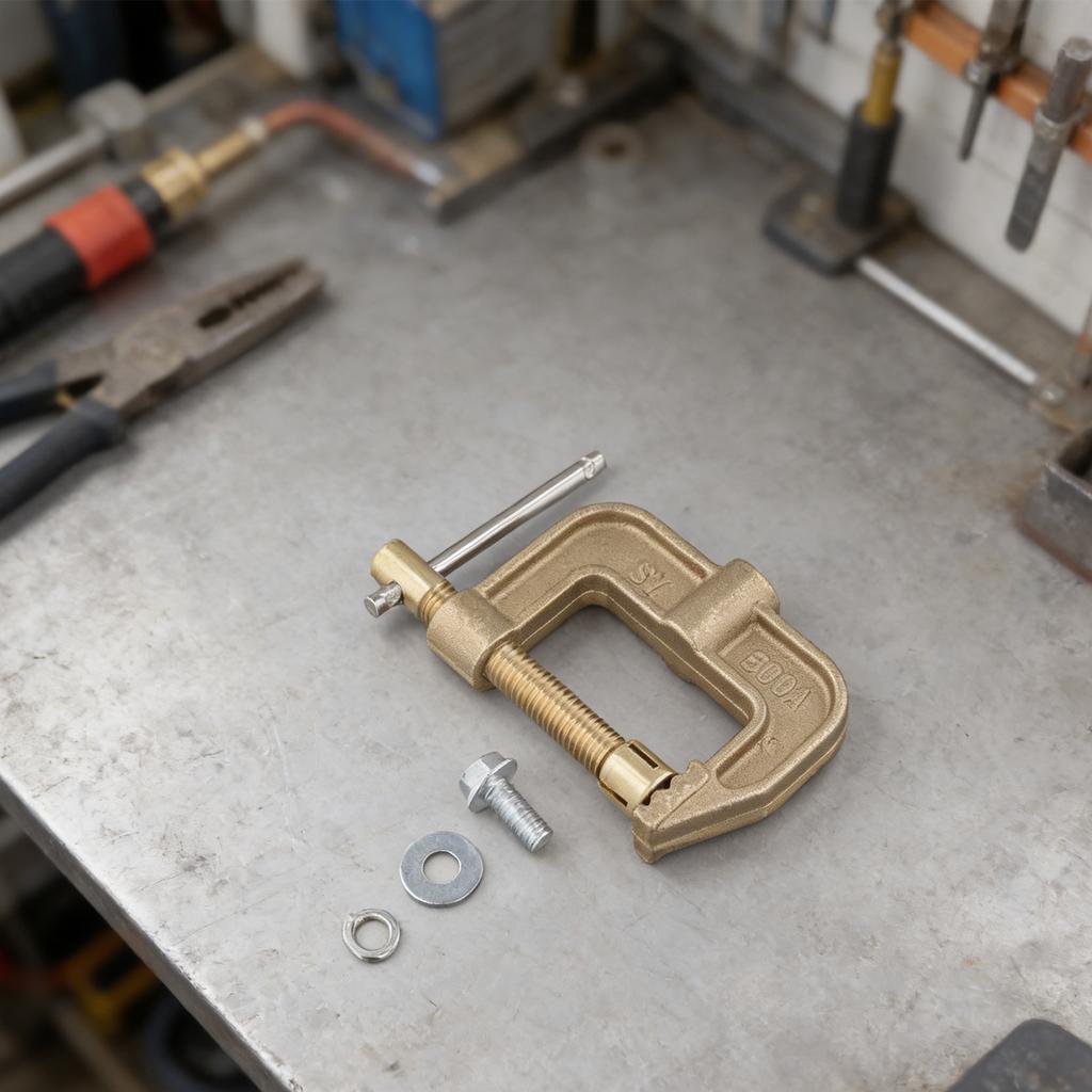 Copper Ground Earth Clamp 500A G Shaped for Welding Accessories Suitable for Oil Platforms and Auto Manufacturing