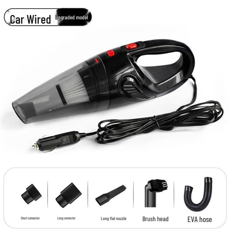 Rechargeable High-Power Wireless Handheld Car Vacuum Cleaner with Strong Suction for Hair