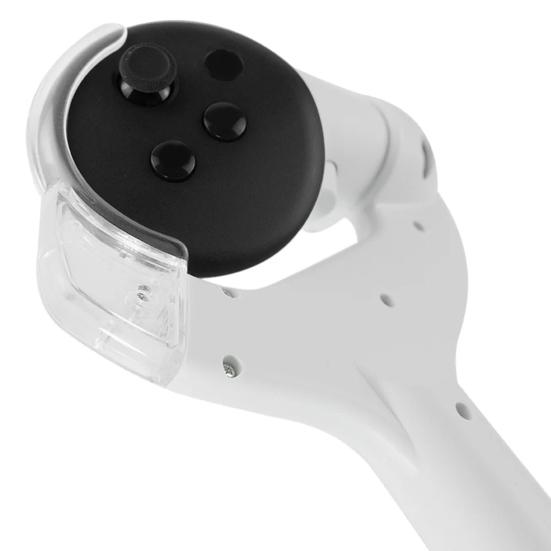 1 Pair Enhanced Table Tennis Paddle Grip Handle Ergonomic Design Table Tennis Adaptor VR Game Experience for Quest 3