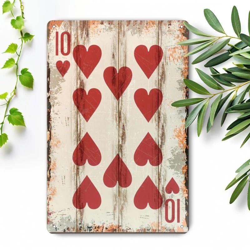 Playing Cards Poster Metal Sign 20x30cm Wall Art
