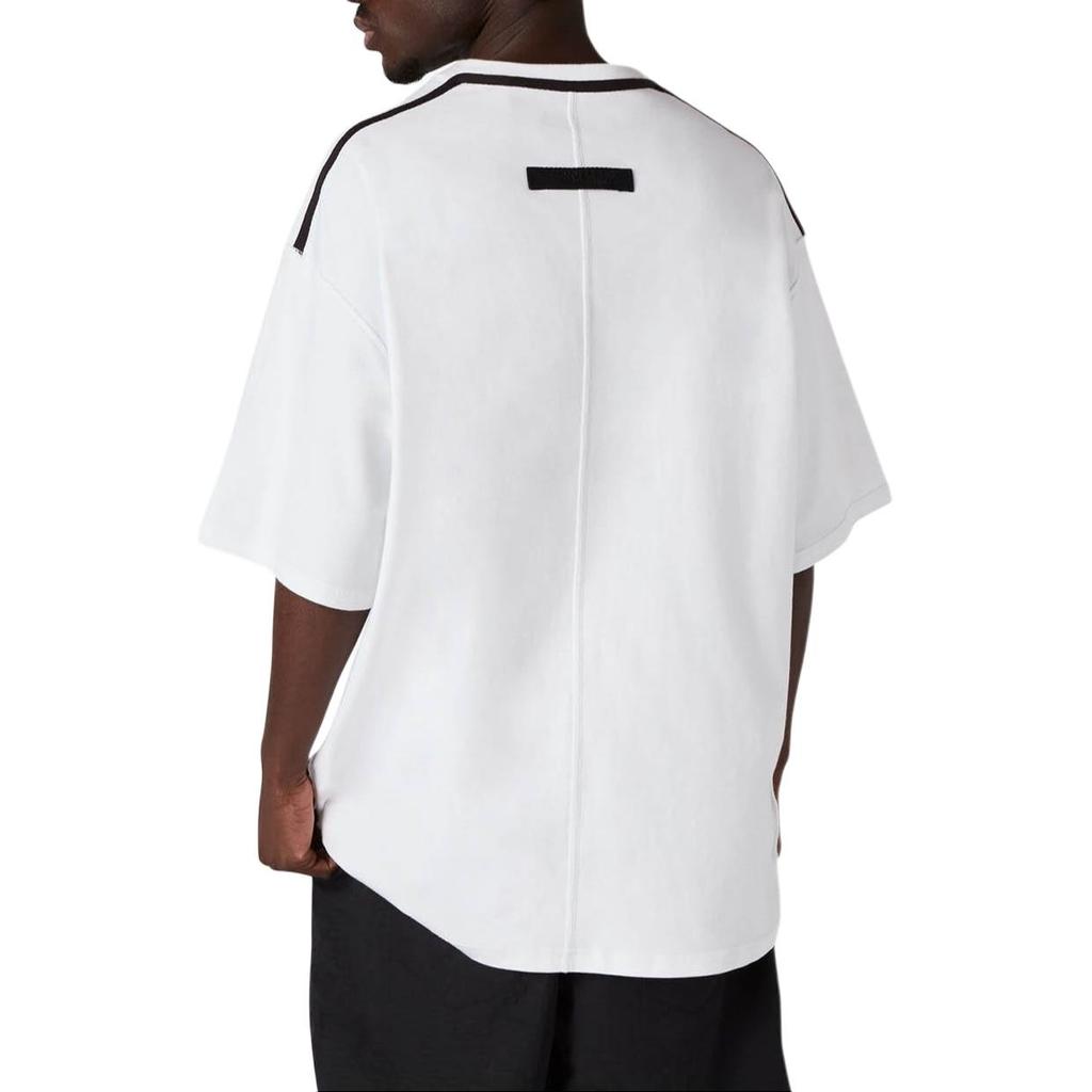 Converse Solid Color Loose Round Neck Short Sleeve Couple Style White Men's 10020975-A01