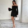 Women's clothing royal sister sexy style dress autumn and winter high temperament one-word collar slim skirt