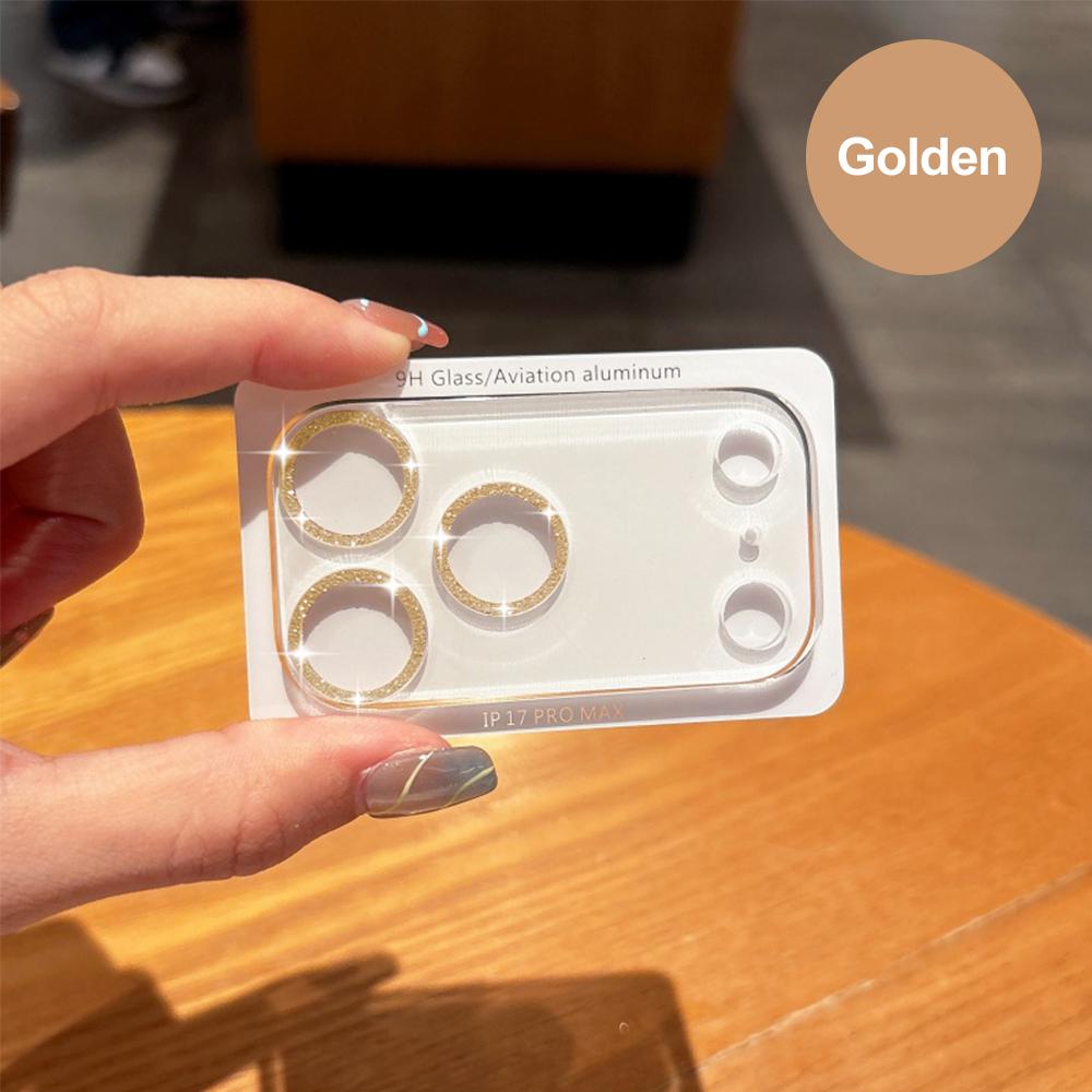 Tempered Glass Camera Protector Film For iPhone 17 ProMax 17Pro 17Air 17 Back Lens Glitter Star Cover Protective Cap Lens Film