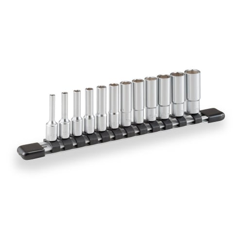 Tone HSL212 Deep Socket Set (Hexagonal with Holder), 6.35mm (1/4") Drive, 12 Pieces