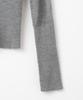 MILLO WOMEN Sheer Deep V-Neck Knit [Gray]