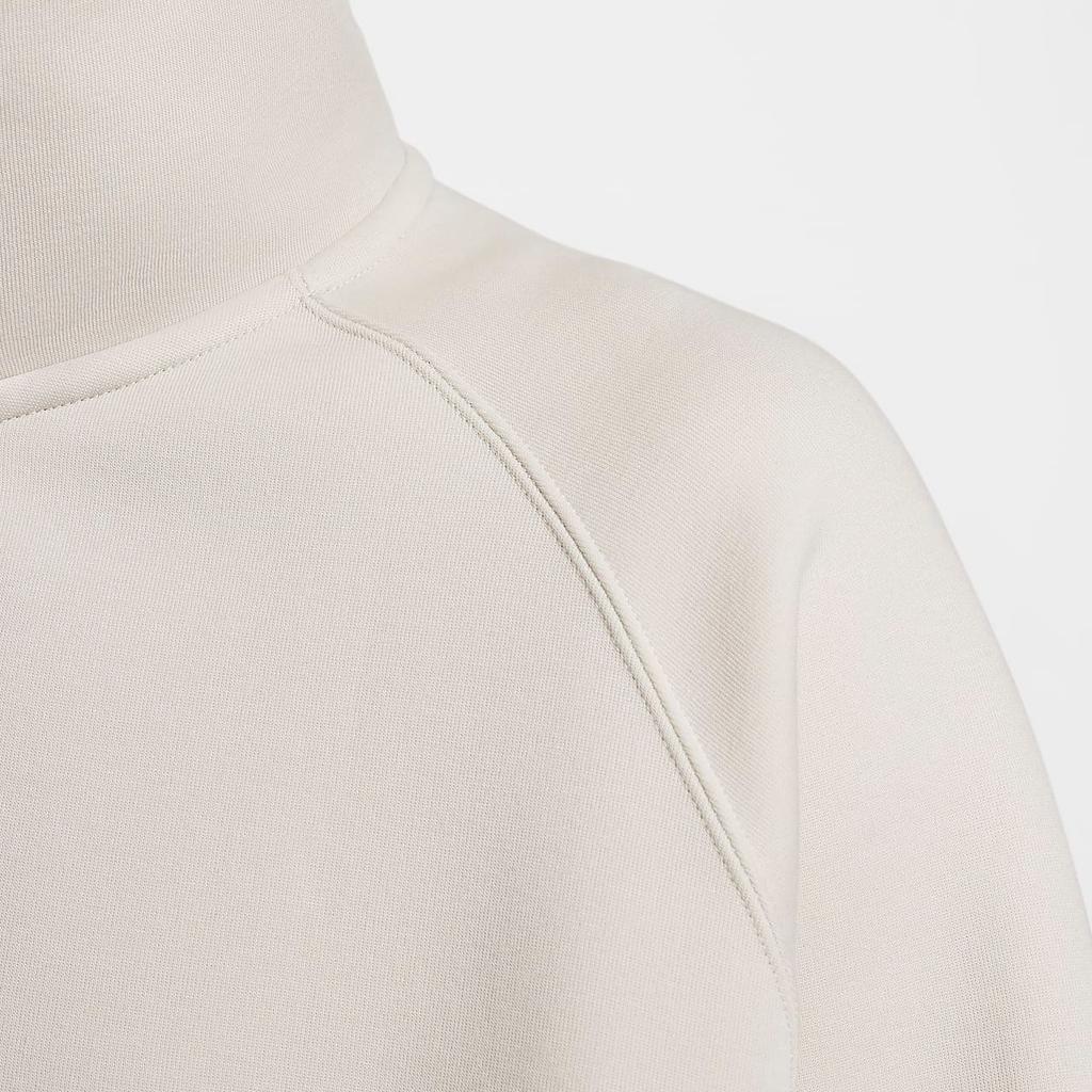 Nike Tech Futura Solid Color Comfortable Pullover Fashion Long Sleeve Half Zip Sweatshirt Men sweatshirt Light-Brown FZ7569104