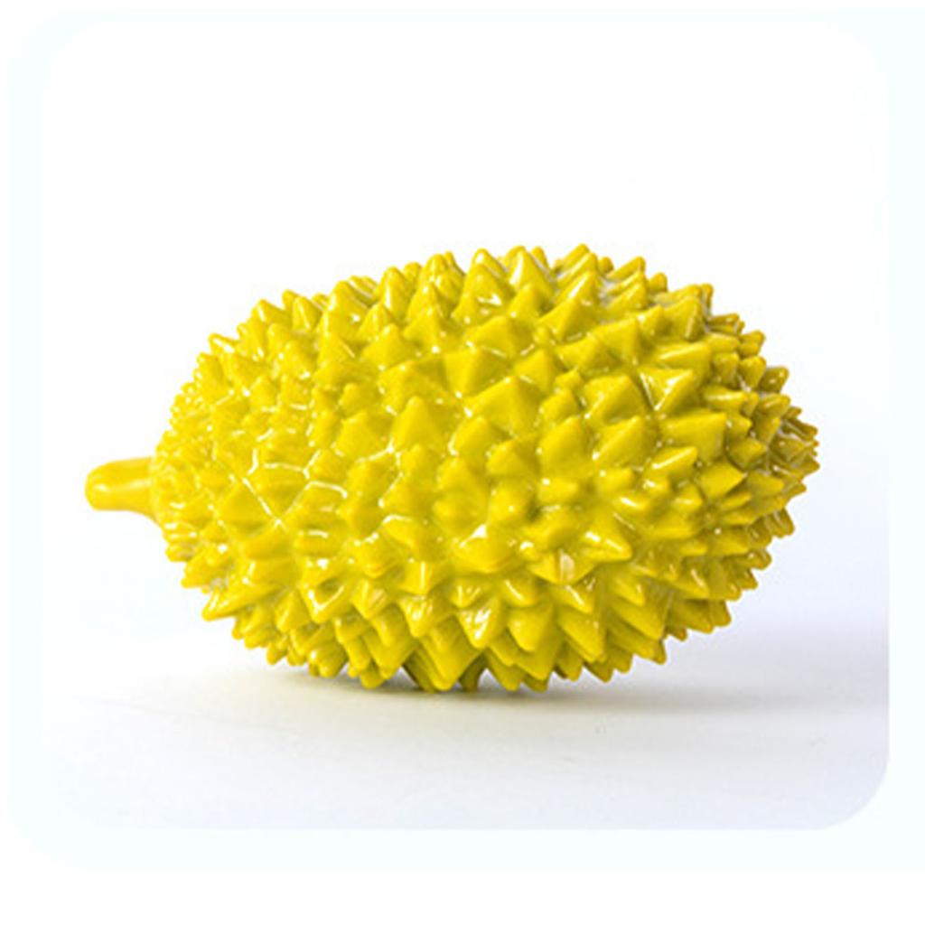 Durian Dog Squeaky Toys Simulation Durian Shape Bite Resistant Interactive Dog Squeaky Toy for Chewi