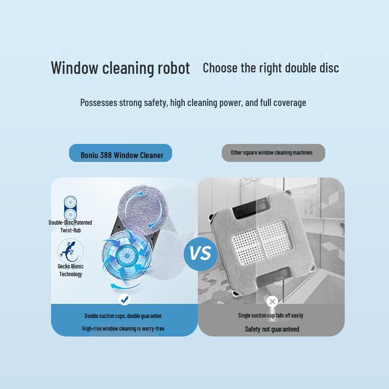 HOBOT 388 Automatic Spray Window Cleaning Robot CN Plug (adapter Included)