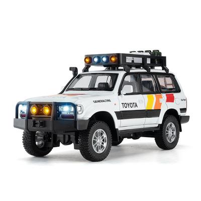 1/24 Scale Toyota Land Cruiser LC80 SUV Alloy Diecast Model Off-road Vehicle Toy Model Collect Display Ornament Children Toy Present