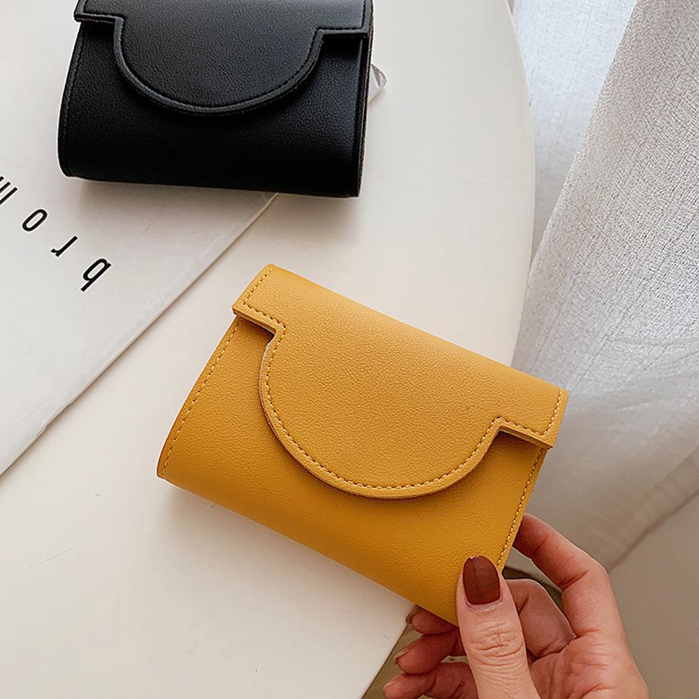 Ultra Slim Women Wallet Tri-fold PU Leather Card Holder Mini Purse Female Coin Bag Compact Wallet Pocket Money Clip Clutch Bag