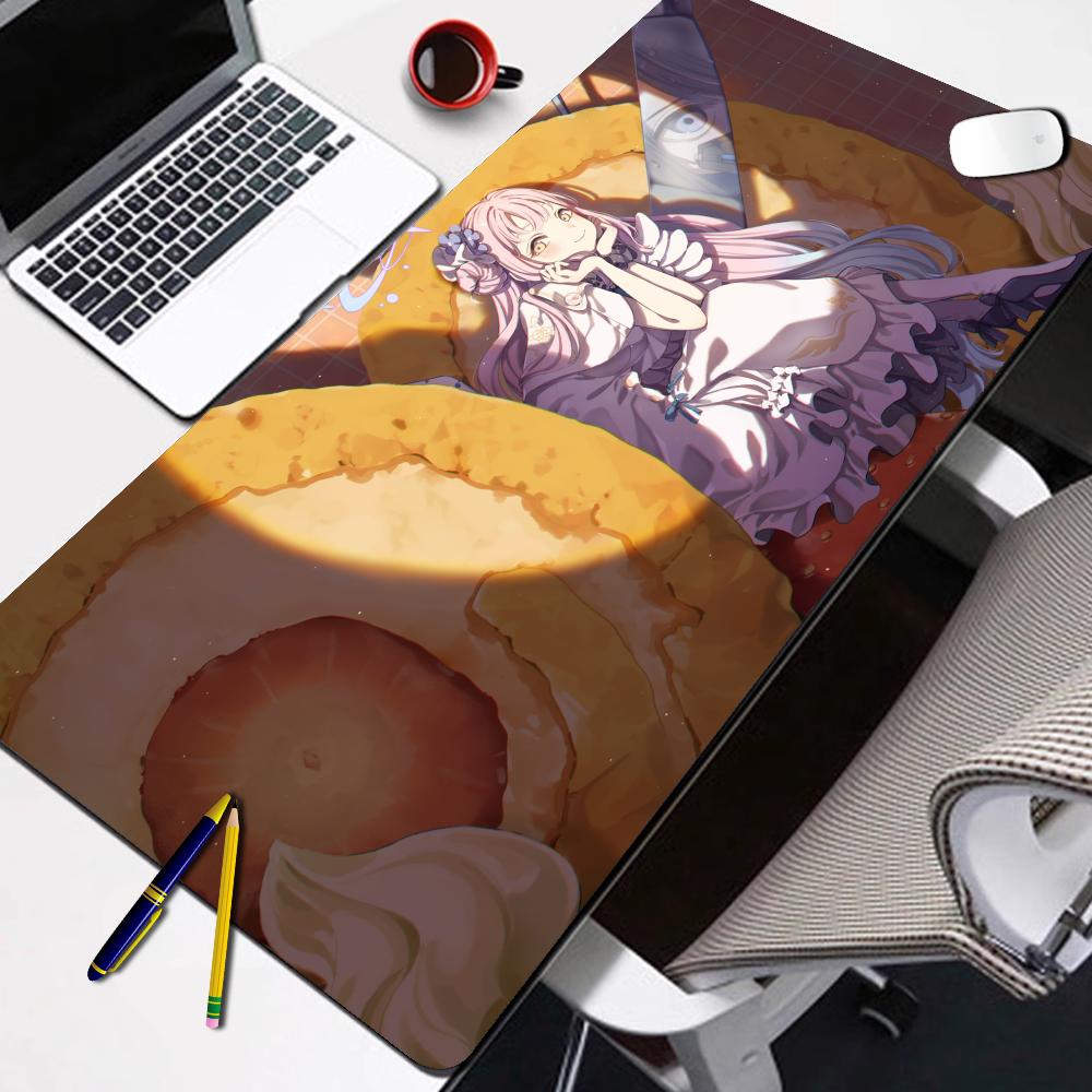 Popular Game Blue Archive Cute Misono Mika NonSlip Rubber Mouse Pad Lock Edge mousepads Game play mats for notebook PC