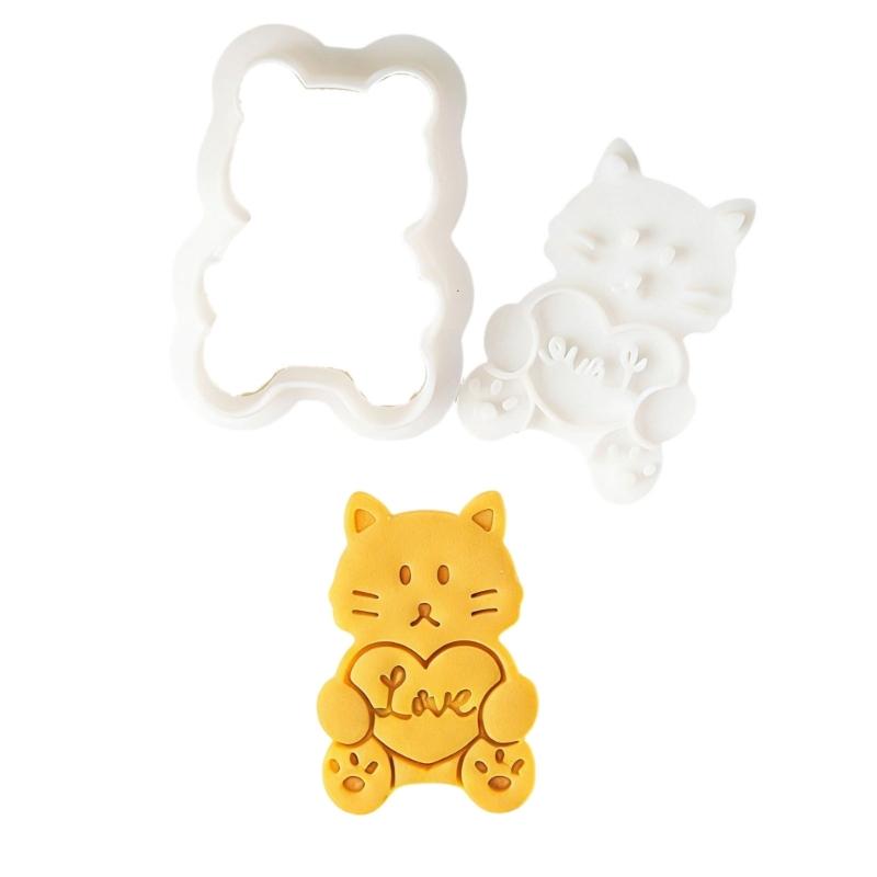 Plastic Cookie Cutters In Cartoon Animal Shape Easy To Clean And Store Perfect For DIY Valentine Treats