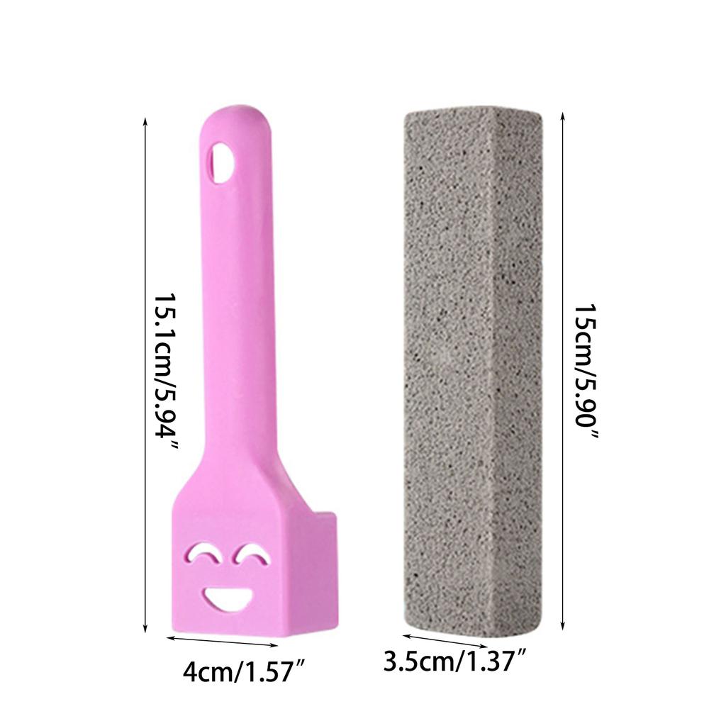 Toilet Bowl Cleaner Pumice Stone Hard Water Stain Remover with Ergonomic Handle Powerfully Removes Toilet Bowl Rings