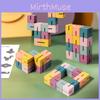 Holzbausteine Spielzeug für Kinder Pädagogisches Geschenkset Mit Wasserbasierter Farbe