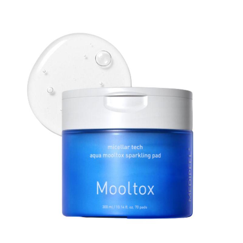 MEDI-PEEL Aqua Water Tox Sparkling Toner Pads Deep Hydration & Pore Care Facial Pads (70 Pads / 300ml)
