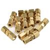 4/10Pcs Brake Lines Pipe Brass Connectors For Brake Line Without Flare 4.75mm 3/16" Fitts Straight Reducer Compressions Kits