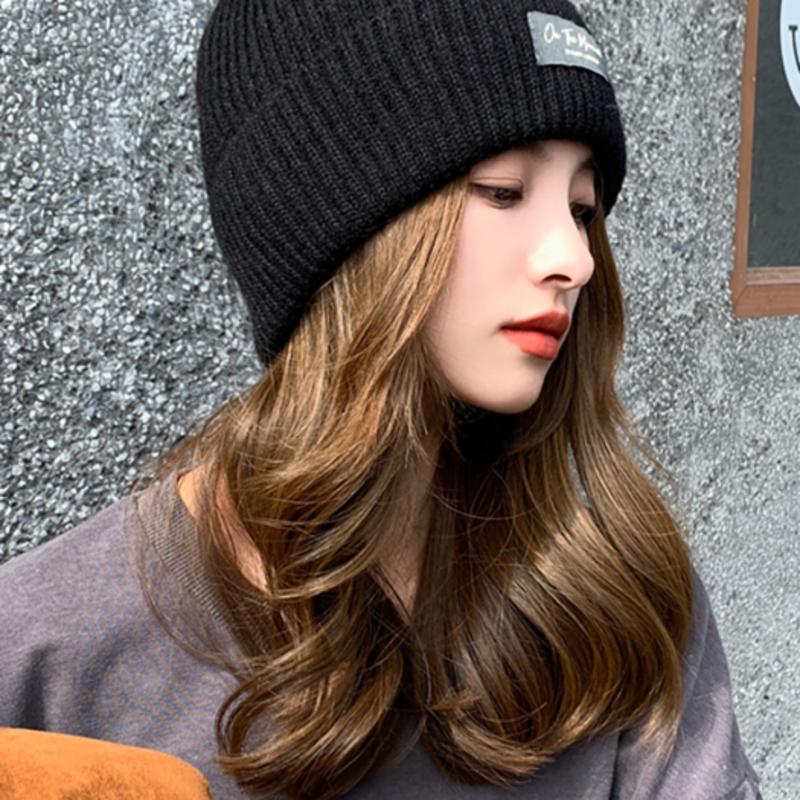 

LOOKING4U Шапка бини с надписью On the Moment C2 Черная C1 Black