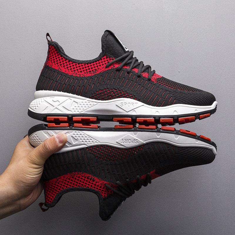 

New spring and autumn summer sports and leisure shoes men s shoes medium and old thin fashion breathable fly-woven mesh shoes 45 [Standard Code]