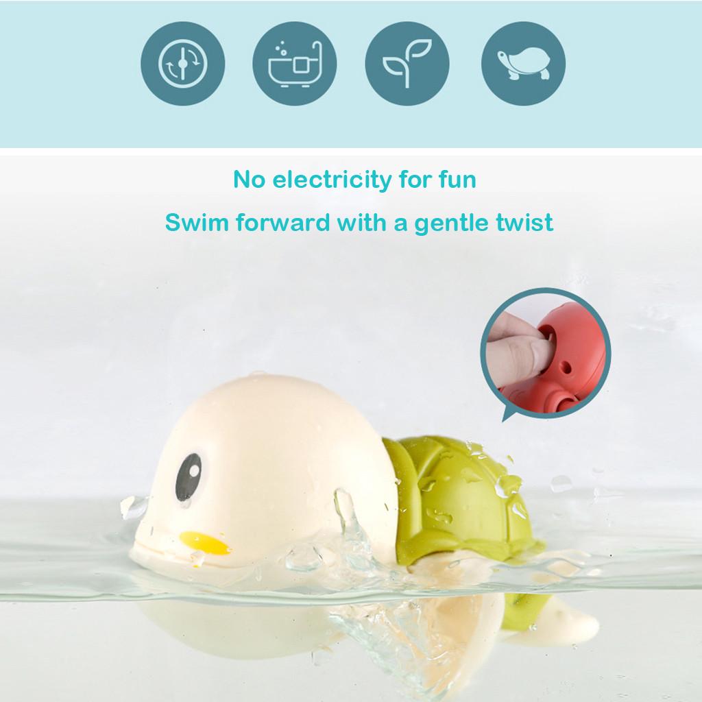 New Baby Bath Swimming Bath Pool Toy Cute Wind Up Turtle  Bath Toys