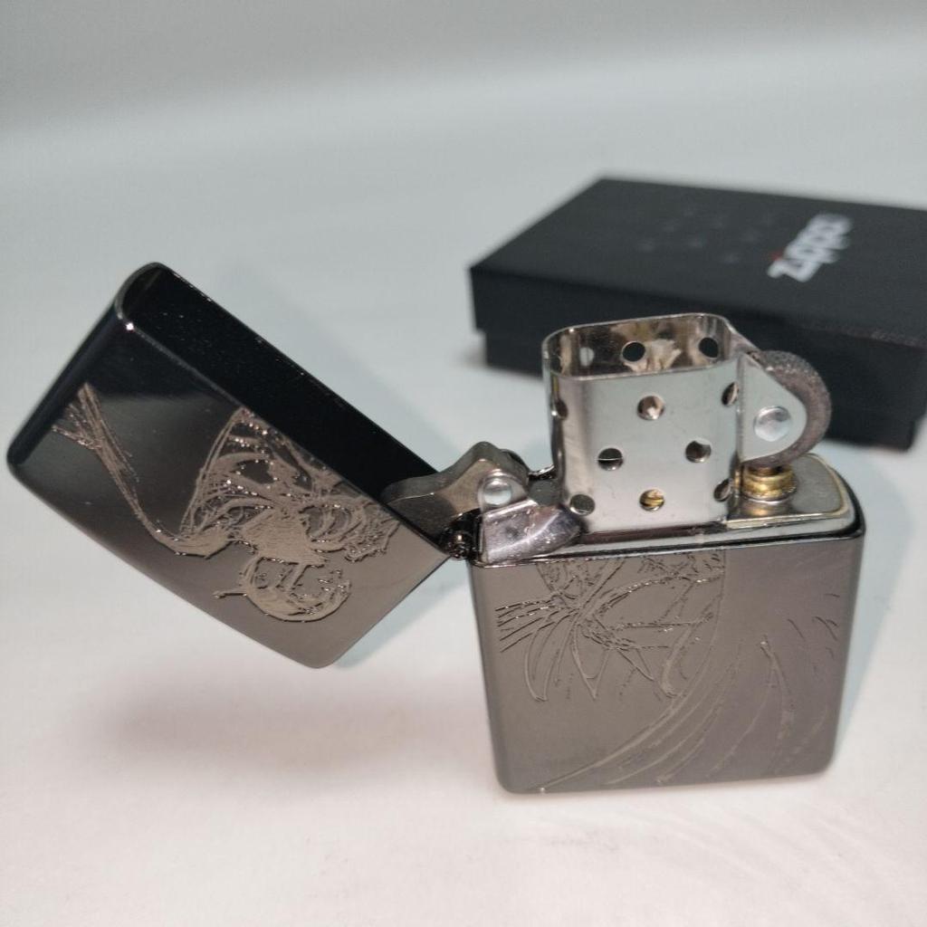 [USED] Zippo Oil Lighter Gatchaman Yoshitaka Amano Black