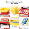 Children Mini Cash Register Toy Cash Register Simulation Coin Set for Over 3 Year Old Kids Birthday Gift