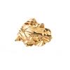 Metal Style Fashion Temperament Brooch Irregular Pleated Texture Brooch Temperament Fashion Design Corsage