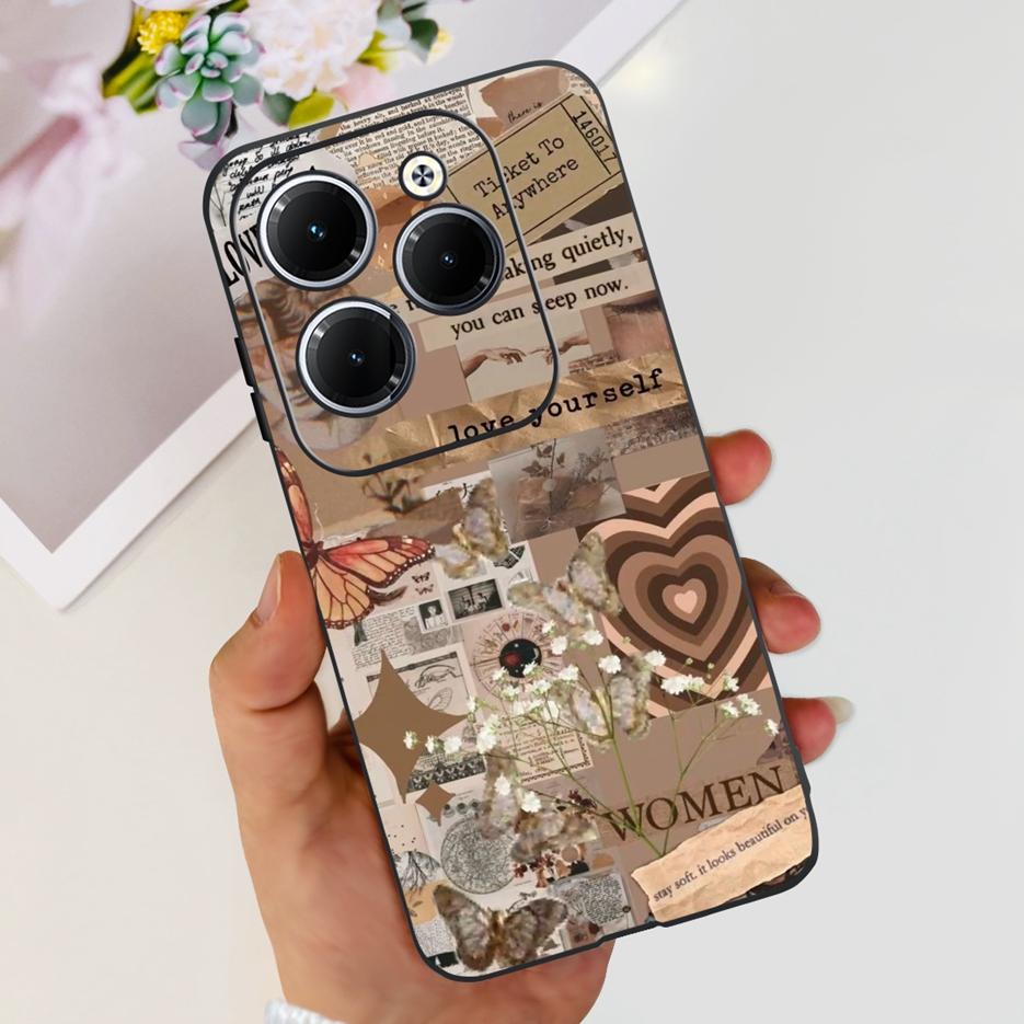 For Infinix Hot 40 Pro Case X6837 Cute Fashion Cover Soft Silicone Phone Case For Infinix Hot 40i Hot40 Pro Hot40i Fundas Bumper