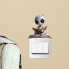 Halloween Cute Reading Book Skeleton Switch Sticker Wall Sticker For Decor Home