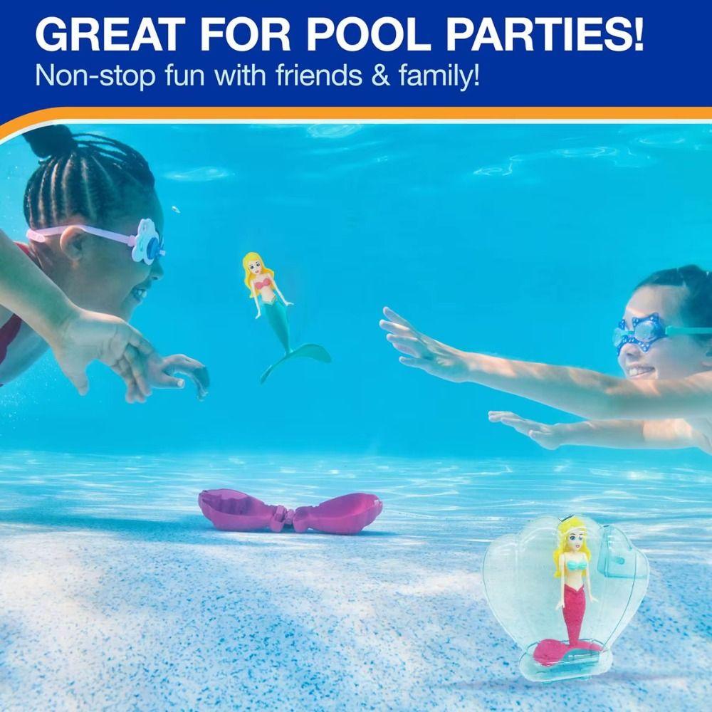 Funny Spin Mermaid Dive Toys Rising Design Mermaid Pool Toy Floating Shell Mermaid  Summer Swimming