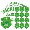 120Pcs Gift Wrapping Sticker Four Leaf Clovers Decorative Sticker German Lucky Seal Label Sticker for Crafts Envelops