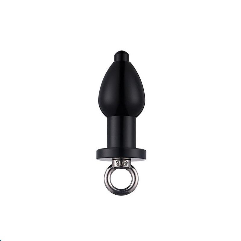 175g Dia 38mm Metal Inner Hollow Anus Beads Balls Flushable Anal Butt Plug Magnus Enema Syringe Cleaning Fetish Sex Adult Toys