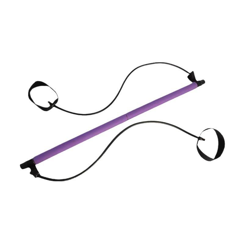 Pilates Yoga Resistance Bar: Multifunctional Fitness Trainer with Elastic Bands for Butt and Total Body Workouts.