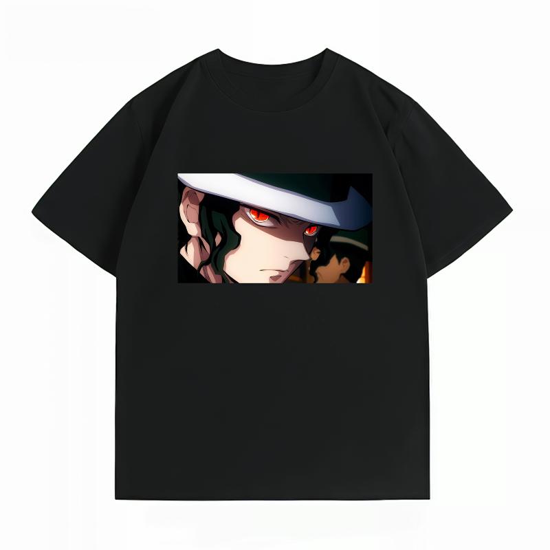 Bandai Demon Slayer Muzan Kibutsuji CloseUp Print Tshirt Casual Short Sleeve Cotton Anime Streetwear Unisexs Tshirt S