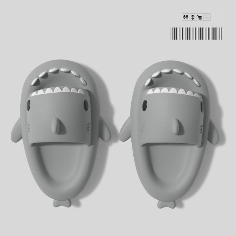 Kids' Shark EVA Summer Slippers - Parent-Child Soft Sole Sandals