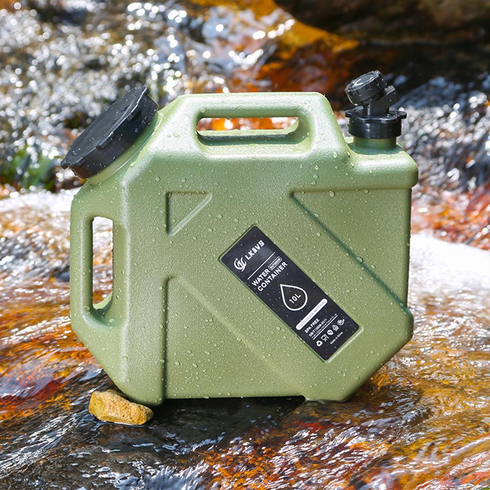 3-12L Camping Water Bucket Large Capacity Water Bag Container with Faucet Portable Car Water Tank for Picnic Hiking Travel